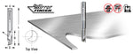 51377 Solid Carbide CNC Spiral 'O' Single Flute, Aluminum Cutting 1/4 Dia x 3/4 x 1/4 Shank x 2 Inch Long Up-Cut Router Bit
