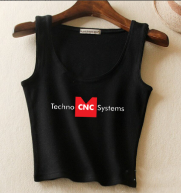 Women's Tank Top (Semi-Cropped) - Black
