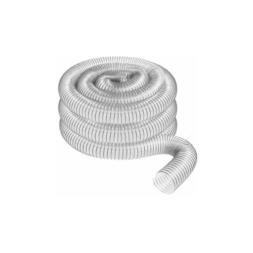 3" diameter HD II Tabletop - clear lightweight dust collection hose (25ft)