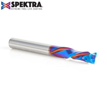 46170-K (Previous number 46169) CNC Solid Carbide Spektra™ Extreme Tool Life Coated Compression Spiral 1/4 Dia x 7/8 x 1/4 Inch Shank