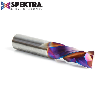 46188-K (Previous number 46163) CNC Solid Carbide Spektra™ Extreme Tool Life Coated Compression Spiral 1/2 Dia x 1-1/4 x 1/2 Inch Shank