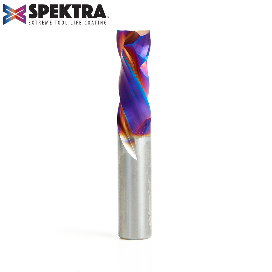 46188-K (Previous number 46163) CNC Solid Carbide Spektra™ Extreme Tool Life Coated Compression Spiral 1/2 Dia x 1-1/4 x 1/2 Inch Shank