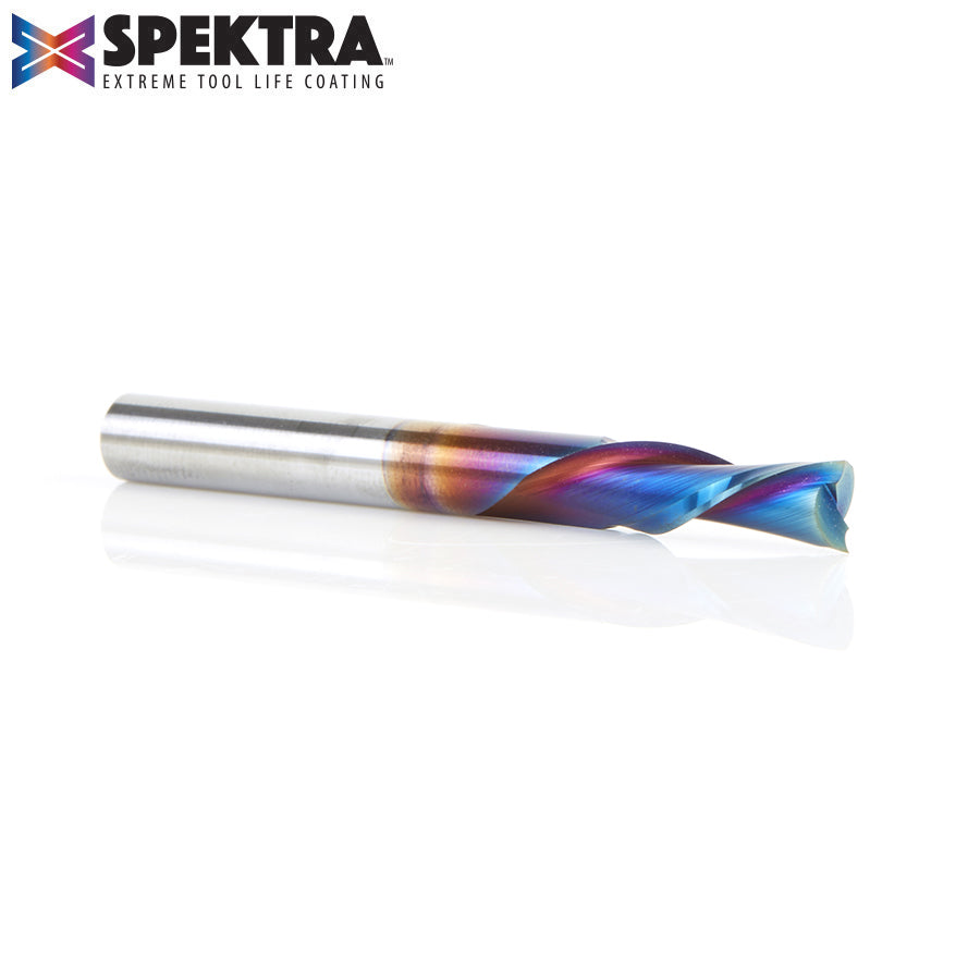 46202-K Solid Carbide Spektra™ Extreme Tool Life Coated Spiral Plunge 1/4 Dia x 3/4 x 1/4 Inch Shank