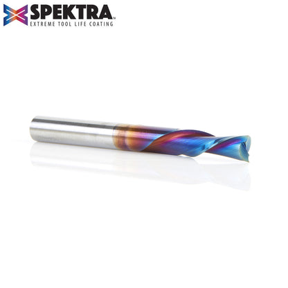 46202-K Solid Carbide Spektra™ Extreme Tool Life Coated Spiral Plunge 1/4 Dia x 3/4 x 1/4 Inch Shank