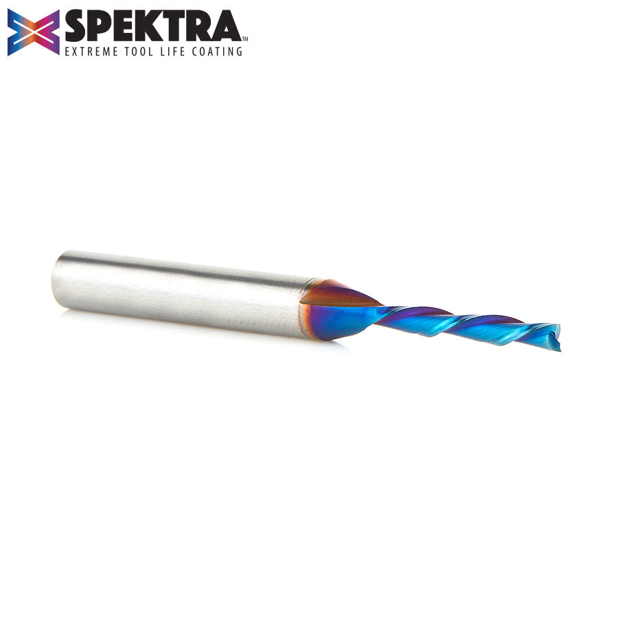 46225-K Solid Carbide Spektra™ Extreme Tool Life Coated Spiral Plunge 1/8 Dia x 13/16 x 1/4 Inch Shank