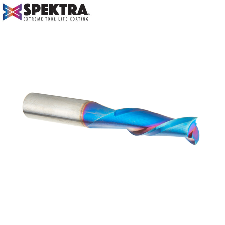 46420-K Solid Carbide Spektra™ Extreme Tool Life Coated Spiral Plunge 3/8 Dia x 1-1/4 x 3/8 Inch Shank