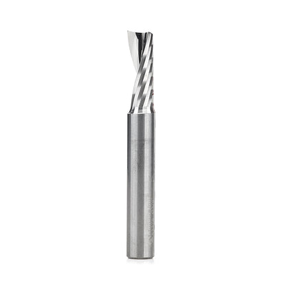 51378 Solid Carbide CNC Spiral 'O' Single Flute, Aluminum Cutting 3/8 Dia x 1 x 3/8 Shank x 3 Inch Long Up-Cut Router Bit