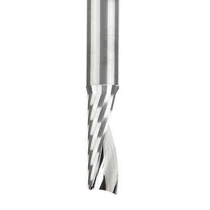 51404 Solid Carbide CNC Spiral 'O' Flute, Plastic Cutting 1/4 Dia x 3/4 x 1/4 Inch Shank Up-Cut Router Bit