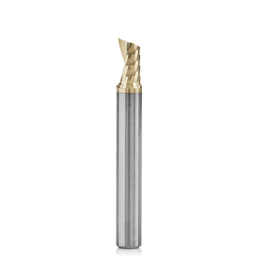 51479-Z Solid Carbide CNC Spiral 'O' Flute, Aluminum Cutting 1/4 Dia x 3/8 x 1/4 Shank Up-Cut ZrN Coated Router Bit